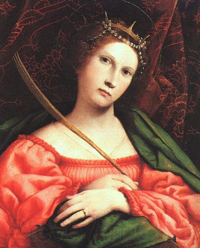 Lorenzo Lotto St.Catherine_aaa France oil painting art